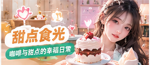 甜点食光专题视觉